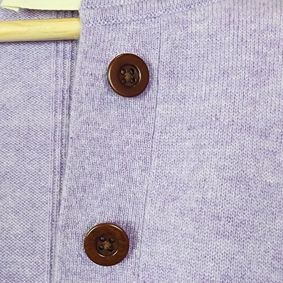 Poetry 100% Cashmere Purple Lavender Collared Sweater Women's Size UK 18 US 14 - Picture 10 of 11